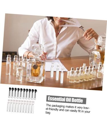 Minkissy 100pcs Mini Glass Perfume Test Bottles | Empty Cologne Sample Vials | Travel Size Storage Bottles - Buy Online on GoSupps.com