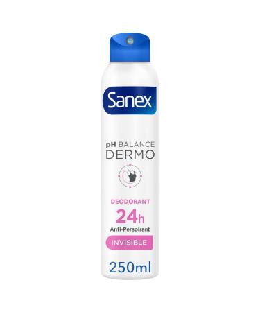 Sanex Dermo Invisible Antiperspirant Deodorant Spray 250ml Invisible 250 ml (Pack of 1)