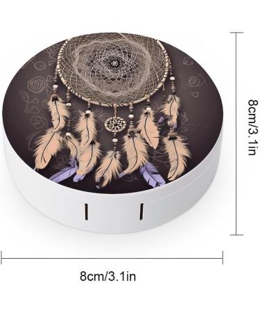 Dream Catcher Print Contact Lens Case - Stylish & Secure Lens Care Box for Travel - Buy Online on GoSupps.com