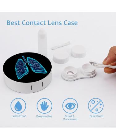 Funny Lung Contact Lens Case | Portable Cute Eye Kit with Mirror for Travel | Shop Now - Buy Online on GoSupps.com