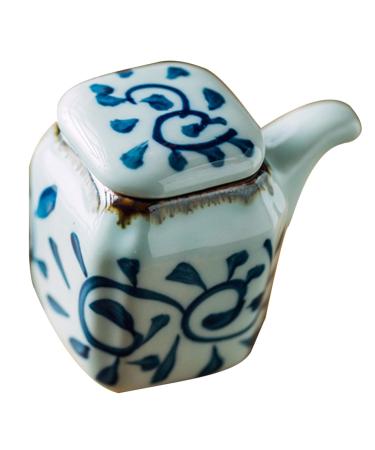 Zerodeko Ceramic Soy Sauce Pot Oil Bottle Home Supply Sauce Bottle Coffee Syrup Dispenser Soy Sauce Container Soy Sauce Dispenser Bottle Dressing Container Oil Can Ceramics Japanese-style