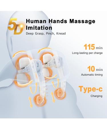 Buy Wireless 6D Neck Massage Device with Heat - Shiatsu Massager for Shoulder & Neck Relief | Best Neck Massager for Men & Women - International Shipping - Buy Online on GoSupps.com