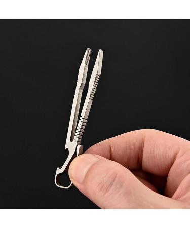 Miniature Picking Tool Stable Precision Tweezers Fine Tip Tweezers Lightweight Hobbyist Tweezers Pick Up Tweezers with Light Key Chain Survival Tool for Camping Climbing Travel and Home Bottle opener - Buy Online on GoSupps.com