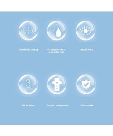 Nano Facial Mister Nano Ionic Eye Sprayer Hot Compress Handy Hydrating Moisturizing Relieve Fatigue 2 Modes Facial Eye Mister Travel Face Humidifier Atomizer for Lash Extension - Buy Online on GoSupps.com