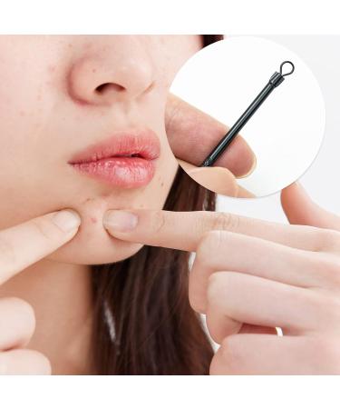 SZXMDKH Black Blackhead Tool Kit Stainless Steel Acne Needles Double Side Spot Squeezer Tool Pimple Popper Tool Kit Whitehead Removal  - Buy Online on GoSupps.com