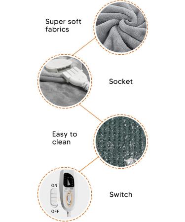 BUACHOIS Heated Shoulder-Neck Pillow | Electric Heating Mat | 58x42 cm | Soft Weighted | 6-Stage Temperature Settings | International Shipping - Buy Online on GoSupps.com