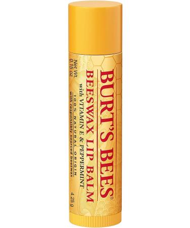 Burt's Bees 100% Natural Moisturizing Lip Balm Beeswax - 2 Tubes 2 Count Value Pack - Buy Online on GoSupps.com