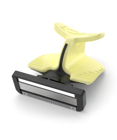 EvoShave Series 3 System Razor StartPack in Pastel Yellow with Travel Case and 2 Replacement Razor Blades