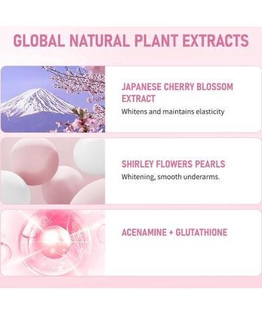 Sakura Gluta Brightening Booster Cream & Under Arm Cream | 50x Brightening Pearl Capsules | Peeling Body Gel for All Skin Types - Buy Online on GoSupps.com