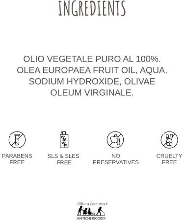 Pure handcrafted 100% natural soap - for face hands body and hair - emollient and for sensitive hair - Marseille olive oil - Buy Online on GoSupps.com