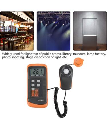 Digital Light Meter LX1330B - 0-200,000 Lux, LCD Display, Luxmeter Luminometer with Lux/FC Switch - Buy Online on GoSupps.com