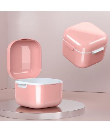 Focket Denture Cup - Large Capacity Food Safe Travel Case | Durable Red Plastic with Draining Design - Buy Online on GoSupps.com