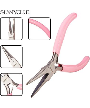 SUNNYCLUE 5 Inch Long Chain Nose Pliers with Flat Jaws Mini Precision Pliers for DIY Jewelry Making Hobby Projects Pink Thin Needle Nose Pliers DIY Craft Tools Bending Wire Plier Tool Supplies - Buy Online on GoSupps.com