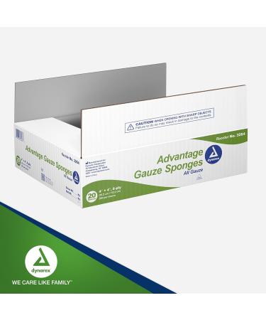Buy Dynarex Advantage Surgical Sponges 8 Ply - 20 Count | Best Price & Fast International Shipping - Buy Online on GoSupps.com