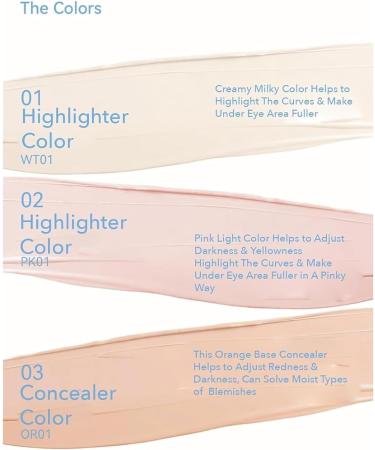 Multipurpose Color Corrector Stick-on Concealer Face Makeup Highlighter Skin Blemish Coverage Long Lasting Hydration - Buy Online on GoSupps.com