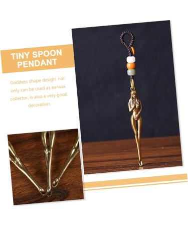 Cabilock 3pcs Brass Ear Pick Mini Spoon Set - Ideal for Ear Cleaning and Beauty Decoration - Buy Online on GoSupps.com