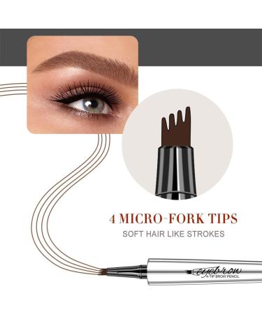 2024 New Magic Eyebrow Pencil Microblading Eyebrow Pen Waterproof Long-Lasting Eyebrow Microblading Pen Eyebrow Pencil with an Upgrade Micro-Fork Tip Applicator (Light Brown+Dark Brown) - Buy Online on GoSupps.com
