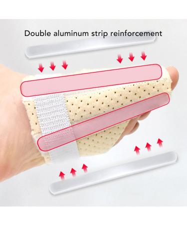 Fyearfly Hammer Toe Corrector - Adjustable Skin Color Claw Toe Fixation Reduced Stress & Removable Aluminum Strip (Left) - Buy Online on GoSupps.com