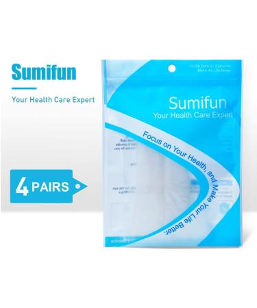Sumifun Finger Sleeves - 8PCS Gel Thumb & Finger Tubes for Arthritis & Trigger Finger Pain - Silicone Protectors for Sports & Cracked Fingers (4 Pairs) - Buy Online on GoSupps.com