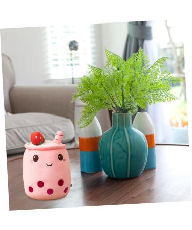 FONDOTIN Pearl Milk Tea Pillow Bubble Tea Pillow Milk Tea Throw Pillow Milk Tea Stuffed Toy Bubble Tea Stuffed Toy Short Plush Doll The Bubble Pink 23X12X12CM - Buy Online on GoSupps.com