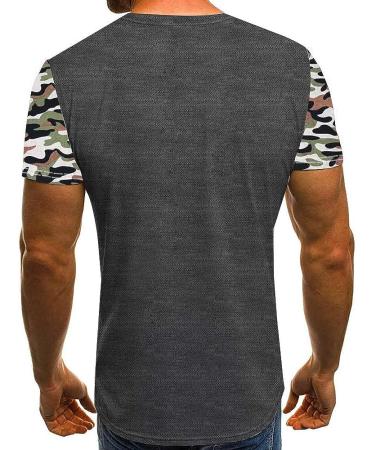 Mens Hip Hop Style Green Black Pattern T-Shirt | Short Sleeve Curved Hem Crewneck Tee - Buy Online on GoSupps.com
