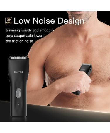 Favrison Body Hair Trimmer for Men & Women - Mini Electric Groomer for Underarm, Chest, Groin & Balls - Waterproof, Low Noise (Black) - Buy Online on GoSupps.com