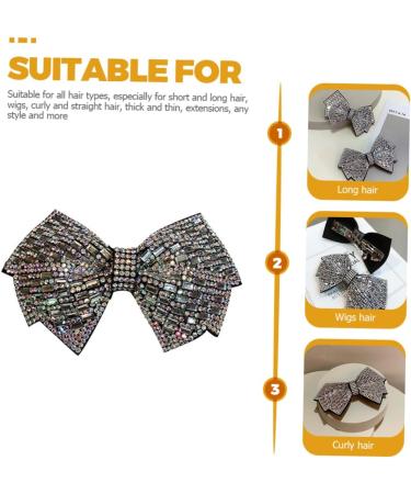 FRCOLOR Womens Hair Clips Rhinestone Butterfly Clip spring rhinestone girls claw for girls clip for women girls headwear Bowknot Barrette Bowknot Hair Clip - Buy Online on GoSupps.com