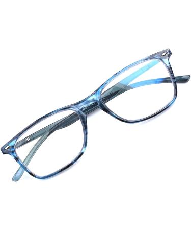 SIGVAN Progressive Multifocal Computer Reading Glasses Blue Light Blocking Eyeglasses 1.75x - Unisex Blue Black Design - Buy Online on GoSupps.com