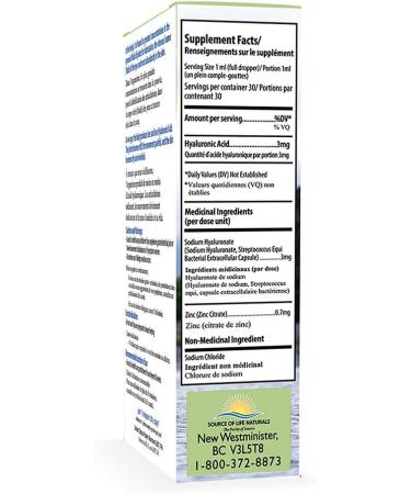 Source of Life HLA Premium - Pure Hyaluronic Acid - 30 ml / 1oz - Buy Online on GoSupps.com