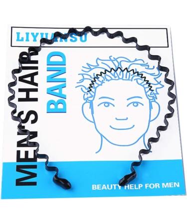 Men's Slicked Back Headband | Outdoor Sports Fashion Hair Band & Metal Buckle Clip for Long Hair & Braids - Buy Online on GoSupps.com