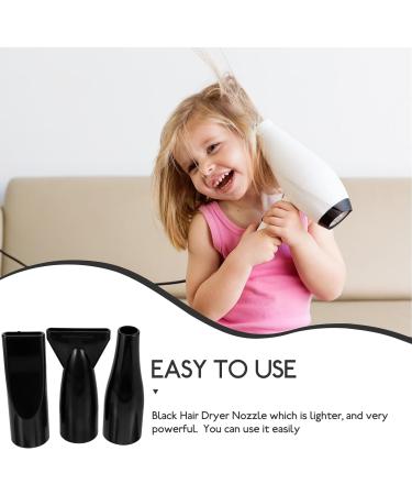 Healeved 3pcs Pet Water Blower Hairdryer Diffuser Blow Dryer Accessories Styling Tool Hair Dryer Accessory Hairdressing Tool Hair Dryer Attachment Nozzle The Dog Abs 12.00X6.10X4.00CM Black - Buy Online on GoSupps.com