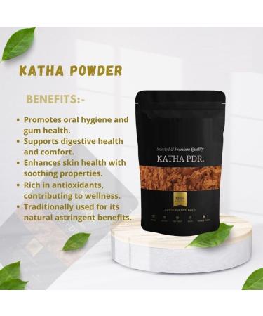 Katha Powder (300gm) for Hair Growth | Kattha Powder | Katha for Pan | Acacia Catechu Pdr. For Paan | Pure & Natural - Buy Online on GoSupps.com