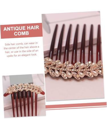 DOITOOL Bridal Hair Pin French Hair Side Comb Crystal Hair Pin Rhinestone Hair Comb Bridal Hair Clip Traditional Chinese Hair Comb South Korea Plastic Bride Rhinestones - Buy Online on GoSupps.com