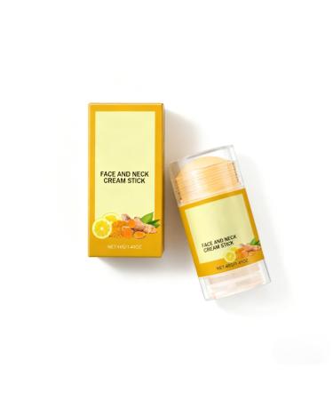 HORFUTY Neck Cream Turmeric & Vitamin C Face & Neck Tightening Cream Stick Deeply Moisturize And Rejuvenate Neck Skin 1.41oz