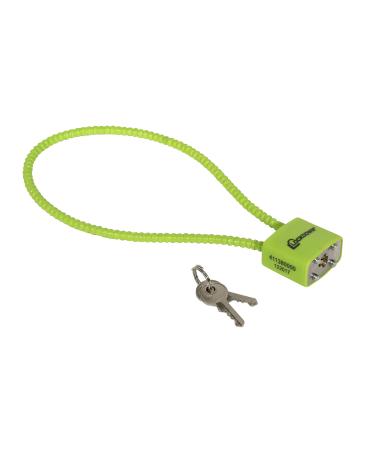 Lockdown 15 Inch Cable Gun Lock with Non-Marring, California DOJ Approved Design and Keyed Padlock for Secured Storage of Rifles, Pistols or Shotguns, Green - Buy Online on GoSupps.com