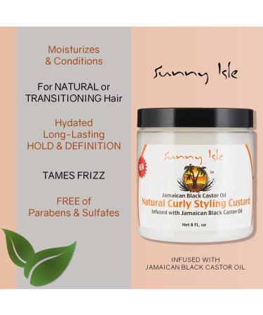 Sunny Isle Jamaican Black Castor Oil Natural Curly Styling Custard 236ml - Buy Online on GoSupps.com