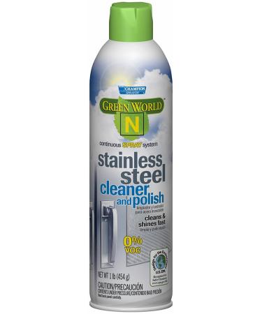 Champion 5909 Sprayon Green World N Stainless Steel Cleaner and Polish 16 oz Aerosol