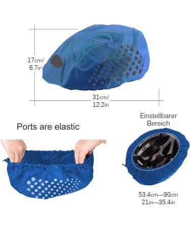 Buy Seminismar Reflecting Bicycle Rain Haube | Waterproof Helmet Cover for All Helmets - Wind & Dustproof Protection - Buy Online on GoSupps.com