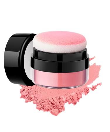 Oil Control Air Cushion Blush Natural Matte Cheek Blush Highly Pigmented Long Lasting Single Color Powder Blush for Cheeks with Soft Mushroom Puff