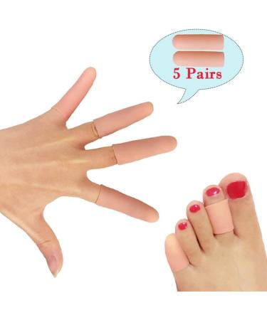 Gel Toe Caps - Breathable Silicone Protection for Blisters Ingrown Toenails & Pain Relief (10 Pack) - Buy Online on GoSupps.com