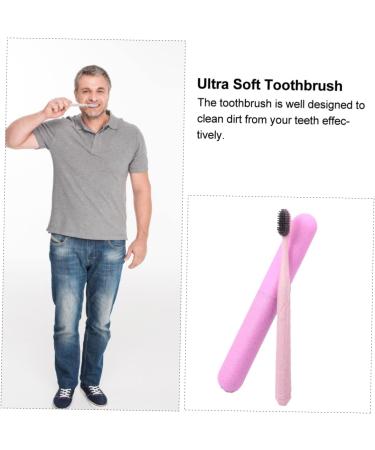 Minkissy 2-in-1 Party Toothbrush Set - Long Handle Toothbrush & Gum Care Tool | Ultra Soft 1 Pack Sorted Colors for Optimal Oral Health - Buy Online on GoSupps.com