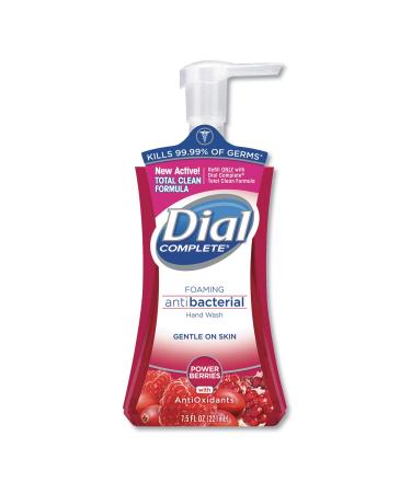 Dial Professional 03016CT Antimicrobial Foaming Hand Soap Power Berries 7.5 oz Pump Bottle 8/Carton