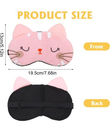 KLEBREIS 4 Pcs Cute Eyemask for Sleeping Kids Cartoon Cat Sleepingmask Soft and Lightweight Travel Eye Cover Funny Animal Blindfold for Women Men Kids - Buy Online on GoSupps.com