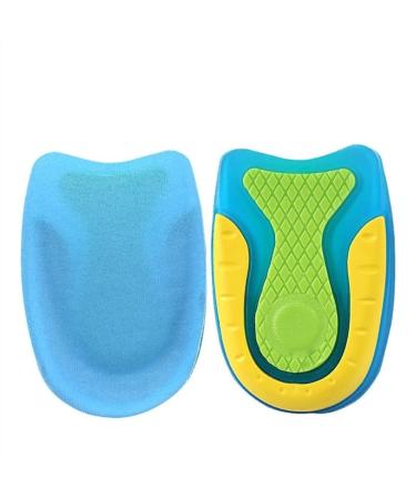Cushion Inserts Shoe Heel SEBS Extra Soft Shock Absorption Heel Protectors Women Comfort Sports for Spurs and Heel Blister Prevention(Blue Large)