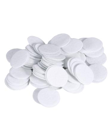OhhGo 100pcs Round Blackhead Removal Cotton Filter Inserts 10mm 25mm