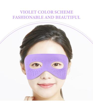 TOVINANNA Silicone Eye Mask Ear-Hanging Eye Mask Double Sided Reusable Eye Patch Cooling Eye Cover for Women Sleeping Eye Care Violet - Buy Online on GoSupps.com