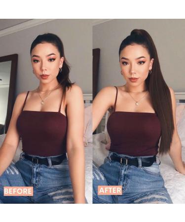 24 AISI BEAUTY Drawstring Ponytail - Natural Black Straight Hair Extensions for Women - Buy Online on GoSupps.com