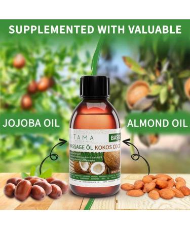 KitaMa Coconut Massage Oil 500ml - Nourishing Aroma Oil for Relaxation & Body Care - Buy Online on GoSupps.com
