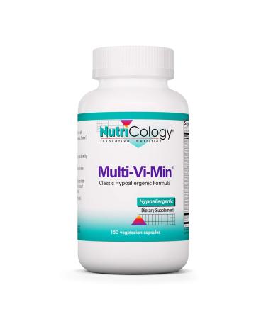 Nutricology Multi-Vi-Min Supplement - Multivitamin for Men & Women with Iron Daily Vitamins for Adults High Potency Bioavailable Vegetarian Capsules - 150 Count