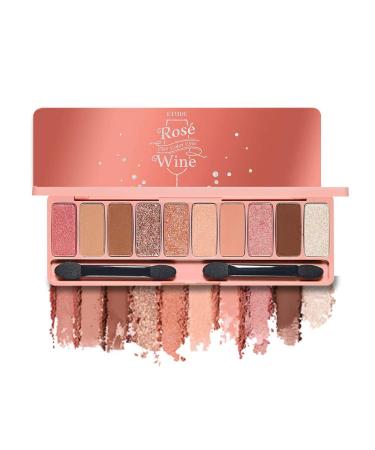 ETUDE Play Color Eyes Rose Wine (21AD) | Vivid 10 Color Eye Shadow Palette that Consists of Matte  Shimmer and Jelly Glitter Texture Shadows | Kbeauty Rose Wine_21AD
